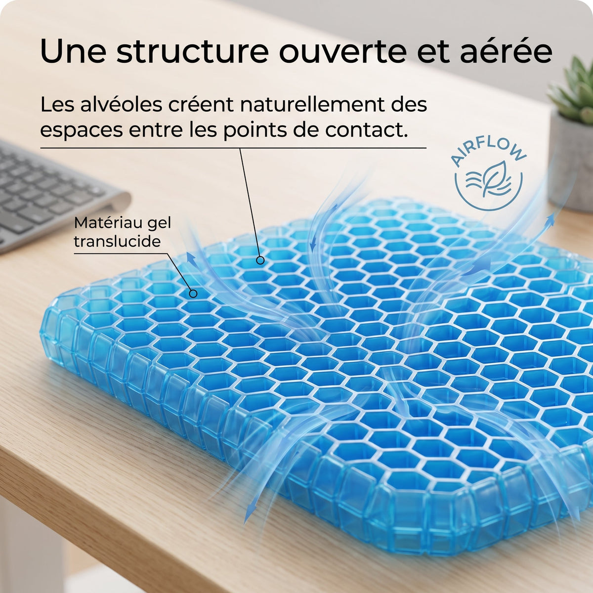 Circulation de l'air entre les alvéoles